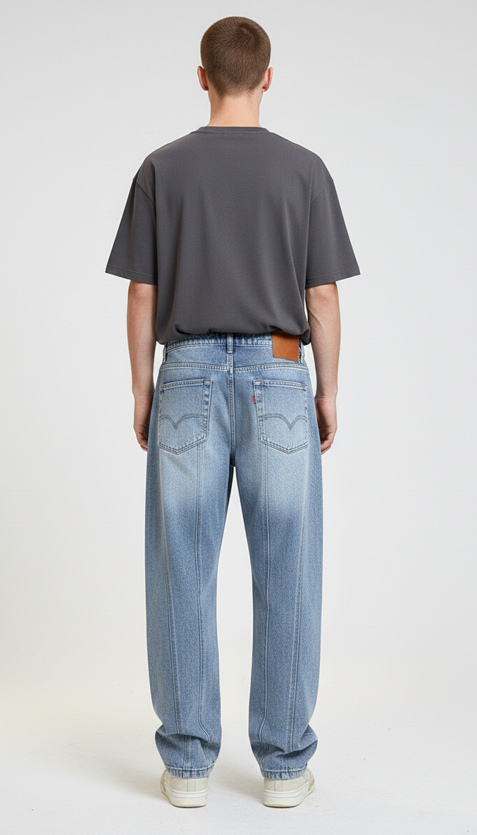 Blue Regular Fit Solid Jeans