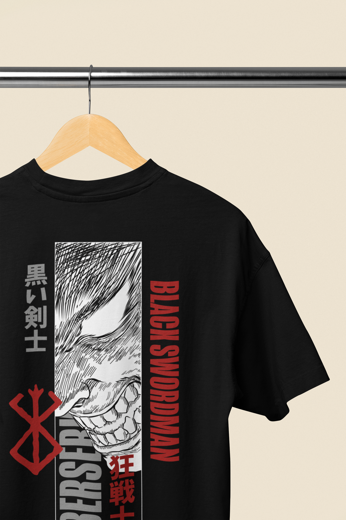 BLACK SWORDSMAN - Oversized t-shirt / BERSERK